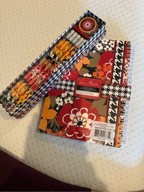 Vera Bradley NwT Spiral Mini 	Notebook & Pencil Set in “Bittersweet”